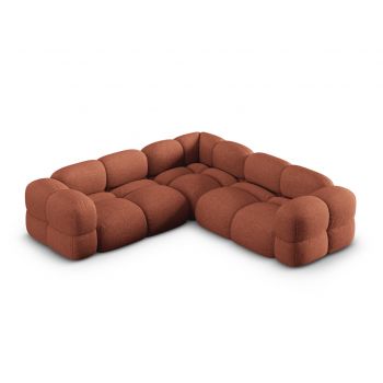 Coltar simetric 4 locuri, Loretto, Cosmopolitan Design, 250x250x68 cm, tesatura structurata, corai
