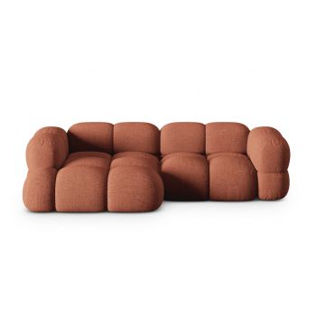 Coltar stanga 3 locuri, Loretto, Cosmopolitan Design, 250x147x68 cm, tesatura structurata, corai