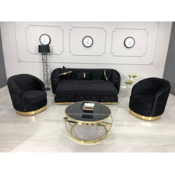 SET ALITA NEGRU CANAPEA EXTENSIBILA+2 FOTOLII PERSONALIZABIL PE CULORI