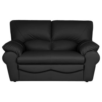 CANAPEA CU 2 LOCURI piele negru CANAPEA CU 2 LOCURI piele negru