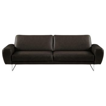 CANAPEA CU 3 LOCURI piele negru la reducere CANAPEA CU 3 LOCURI piele negru la reducere