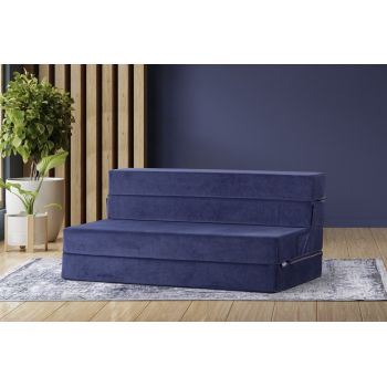 Canapea extensibila 2 locuri, Salida, 363SLD1133, Textil, Albastru