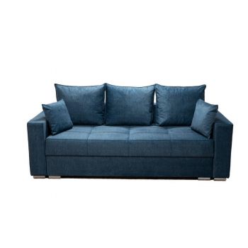 CANAPEA EXTENSIBILA textil albastru CANAPEA EXTENSIBILA textil albastru