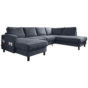 CANAPEA MODULARĂ textil albastru închis CANAPEA MODULARĂ textil albastru închis