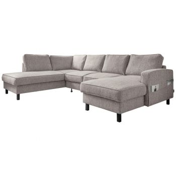 CANAPEA MODULARĂ textil gri-alb la reducere CANAPEA MODULARĂ textil gri-alb la reducere