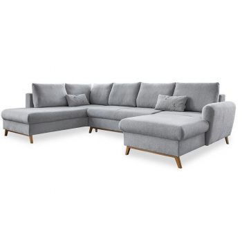 CANAPEA MODULARĂ textil gri deschis CANAPEA MODULARĂ textil gri deschis