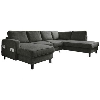 CANAPEA MODULARĂ textil gri închis la reducere CANAPEA MODULARĂ textil gri închis la reducere