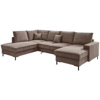 CANAPEA MODULARĂ textil gri-maro CANAPEA MODULARĂ textil gri-maro