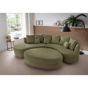 CANAPEA MODULARĂ textil măsliniu CANAPEA MODULARĂ textil măsliniu