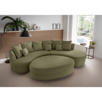 CANAPEA MODULARĂ textil măsliniu CANAPEA MODULARĂ textil măsliniu