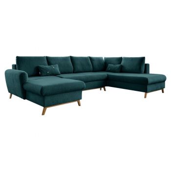 CANAPEA MODULARĂ textil turcoaz la reducere CANAPEA MODULARĂ textil turcoaz la reducere