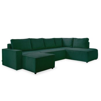 CANAPEA MODULARĂ textil verde închis CANAPEA MODULARĂ textil verde închis