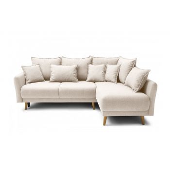 Colțar Extensibil JULIET, cu ladă de depozitare, variante stânga/dreapta, 240x166x95 cm