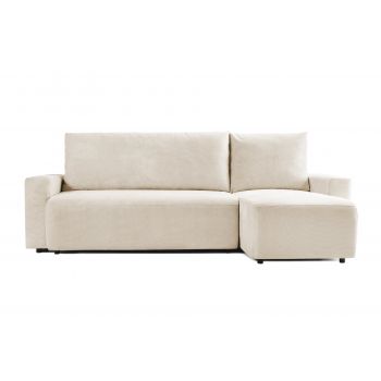 Colțar Extensibil KENZO, cu ladă de depozitare, șezlong interschimbabil, 271x153x95 cm