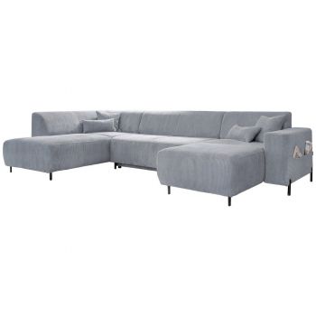 Colțar Extensibil, textil, gri deschis