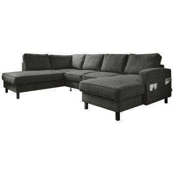 Colțar Extensibil, textil, gri închis