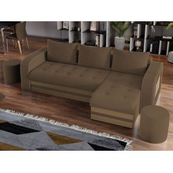 Coltar Extensibil Juno Stofa Maro / Piele Cappuccino Coltar Extensibil Juno Stofa Maro / Piele Cappuccino