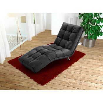 ȘEZLONG in textil negru ȘEZLONG in textil negru