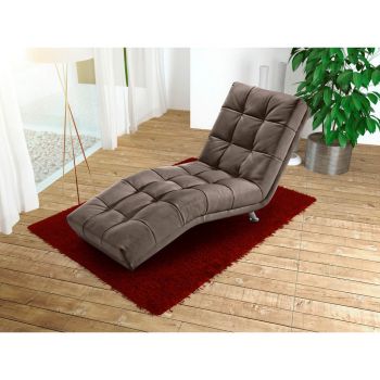 ȘEZLONG in textil taupe ȘEZLONG in textil taupe