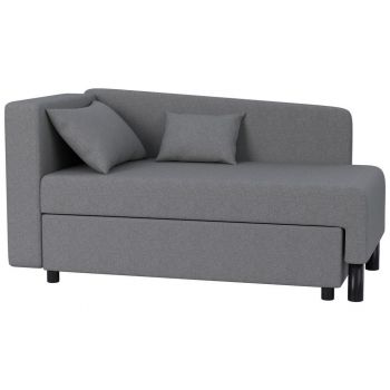 RECAMIER in textil gri