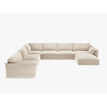 Coltar 8 locuri Kaelle catifea L384 cm Coltar 8 locuri Kaelle catifea L384 cm