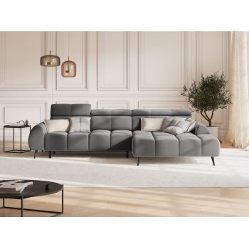 Coltar cu reglaj electric 5 locuri Alyse catifea L295 cm Coltar cu reglaj electric 5 locuri Alyse catifea L295 cm