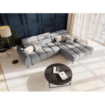 Coltar cu reglaj electric 5 locuri Alyse stofa L295 cm Coltar cu reglaj electric 5 locuri Alyse stofa L295 cm