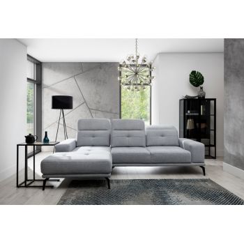 Coltar cu tetiere reglabile Torrense pe stanga + taburet Primo 88 Coltar cu tetiere reglabile Torrense pe stanga + taburet Primo 88