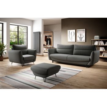 Set canapea + fotoliu + taburet Silva Flores 4 Set canapea + fotoliu + taburet Silva Flores 4