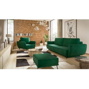 Set canapea extensibila Megis + fotoliu + taburet Lukso 35 Set canapea extensibila Megis + fotoliu + taburet Lukso 35