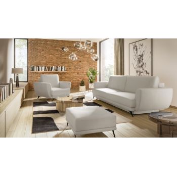 Set canapea extensibila Megis + fotoliu + taburet Softis 17 Set canapea extensibila Megis + fotoliu + taburet Softis 17