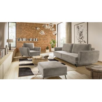 Set canapea extensibila Megis + fotoliu + taburet Sola 18 Set canapea extensibila Megis + fotoliu + taburet Sola 18