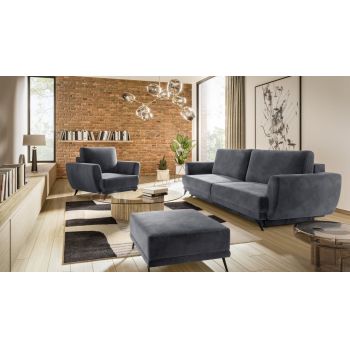 Set canapea extensibila Megis + fotoliu + taburet Sola 6 Set canapea extensibila Megis + fotoliu + taburet Sola 6