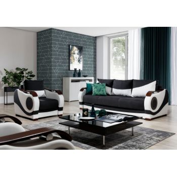 Set canapea extensibila Puerto + 2 fotolii Sawana 14/Soft 17 Set canapea extensibila Puerto + 2 fotolii Sawana 14/Soft 17