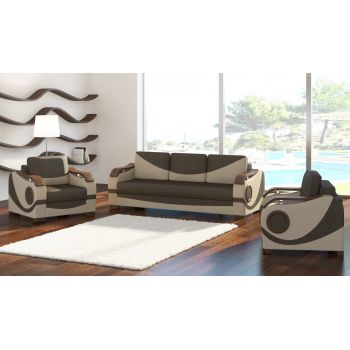 Set canapea extensibila Puerto + 2 fotolii Sawana 16/Soft 33 Set canapea extensibila Puerto + 2 fotolii Sawana 16/Soft 33