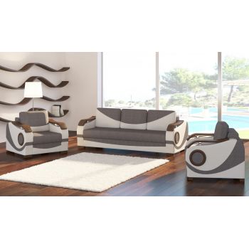 Set canapea extensibila Puerto + 2 fotolii Sawana 21/Soft 17 Set canapea extensibila Puerto + 2 fotolii Sawana 21/Soft 17