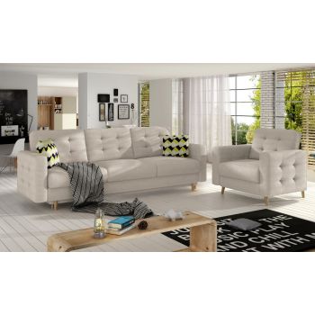 Set canapea extensibila Asgard + fotoliu Paros 02/Zigzag 53 Set canapea extensibila Asgard + fotoliu Paros 02/Zigzag 53