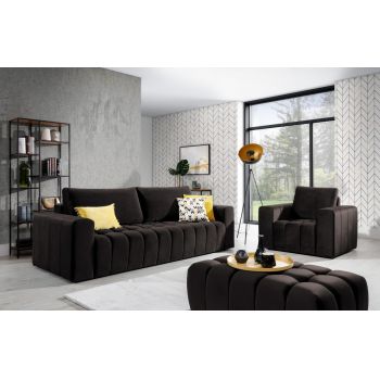 Set canapea extensibila Lazaro + fotoliu + taburet Monolith 29 Set canapea extensibila Lazaro + fotoliu + taburet Monolith 29