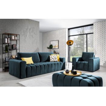 Set canapea extensibila Lazaro + fotoliu + taburet Monolith 77 Set canapea extensibila Lazaro + fotoliu + taburet Monolith 77