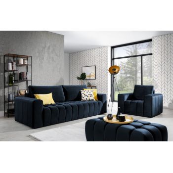 Set canapea extensibila Lazaro + fotoliu + taburet Monolith 79 Set canapea extensibila Lazaro + fotoliu + taburet Monolith 79