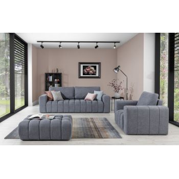 Set canapea extensibila Lazaro + fotoliu + taburet Primo 89 Set canapea extensibila Lazaro + fotoliu + taburet Primo 89