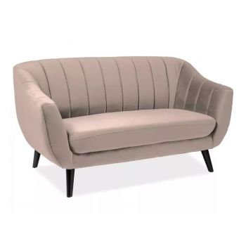 Canapea Elite 2 velvet bej/wenge Blu28 Canapea Elite 2 velvet bej/wenge Blu28