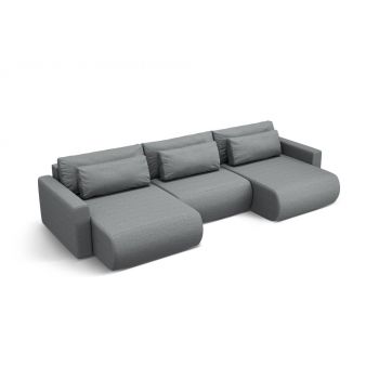 Canapea extensibila panoramica Belfast 4 locuri stofa L340 cm Canapea extensibila panoramica Belfast 4 locuri stofa L340 cm