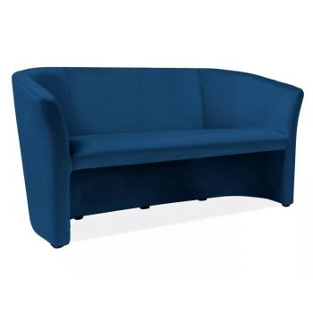 Canapea TM-3 velvet bleumarin/wenge Blu86 Canapea TM-3 velvet bleumarin/wenge Blu86