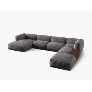 Coltar modular Martina catifea Vogue L406 cm + masuta de cafea Coltar modular Martina catifea Vogue L406 cm + masuta de cafea