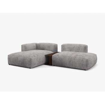 Coltar modular Martina corduroy Tilia L285 cm + masuta de cafea Coltar modular Martina corduroy Tilia L285 cm + masuta de cafea