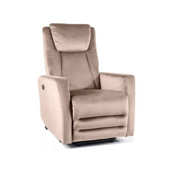 Fotoliu recliner Adonis velvet bej inchis Blu40 Fotoliu recliner Adonis velvet bej inchis Blu40