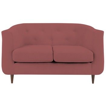 Canapea cu 2 locuri Kooko Home LOVE, roz prăfuit