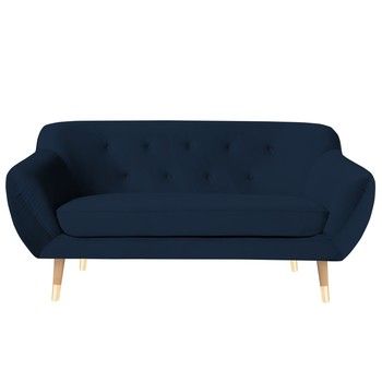 Canapea cu 2 locuri Mazzini Sofas Amelie, albastru închis Canapea cu 2 locuri Mazzini Sofas Amelie, albastru închis