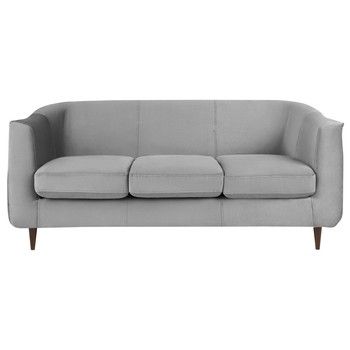 Canapea cu 3 locuri Kooko Home GLAM, gri deschis Canapea cu 3 locuri Kooko Home GLAM, gri deschis